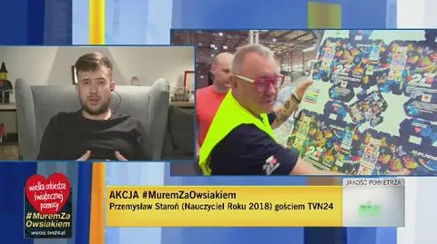 Dajmy czas Owsiakowi - apeluje Nauczyciel Roku 2018