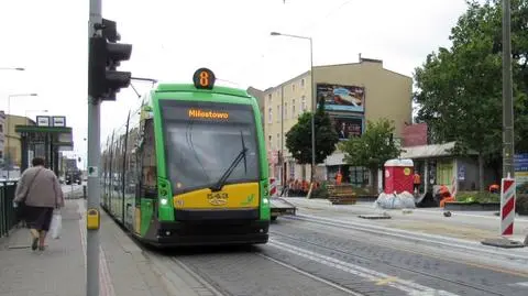 Niecodzienna sytuacja w tramwaju linii 8 w Poznaniu