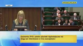 Gosiewska: Polska polityka zagraniczna doczekała się znowu ministra wielkiej klasy 