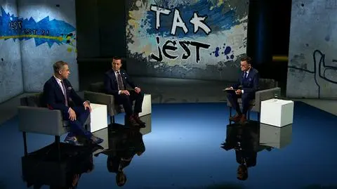 Krzysztof Gawkowski i Jan Strzeżek w "Tak jest" TVN24