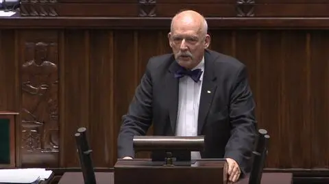 Janusz Korwin-Mikke miał kolizję. "Po prostu zawadziłem o ciężarówkę"