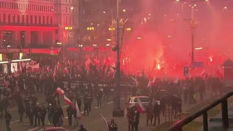 Marsz narodowców w Warszawie