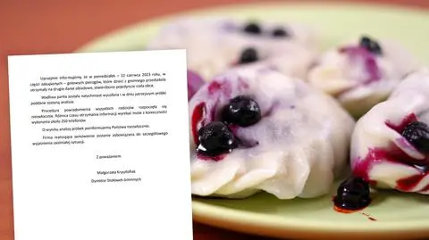 "Ciała obce" w pierogach podanych przedszkolakom. Wykonano 250 alarmujących telefonów do rodziców
