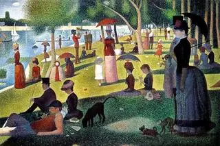 "Niedzielne popołudnie na wyspie Grande Jatte" Georgesa Seurata