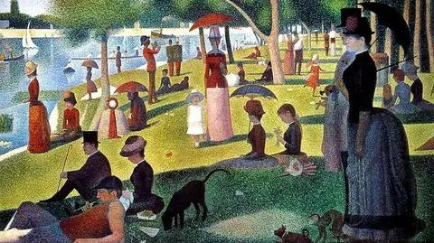 "Niedzielne popołudnie na wyspie Grande Jatte" Georgesa Seurata