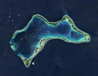 Największa wyspa archipelagu Czagos Diego Garcia
