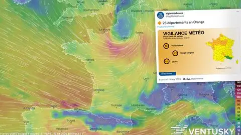 Porywy przekraczały 160 km/h, teraz spodziewane są ulewy, powodzie i śnieg