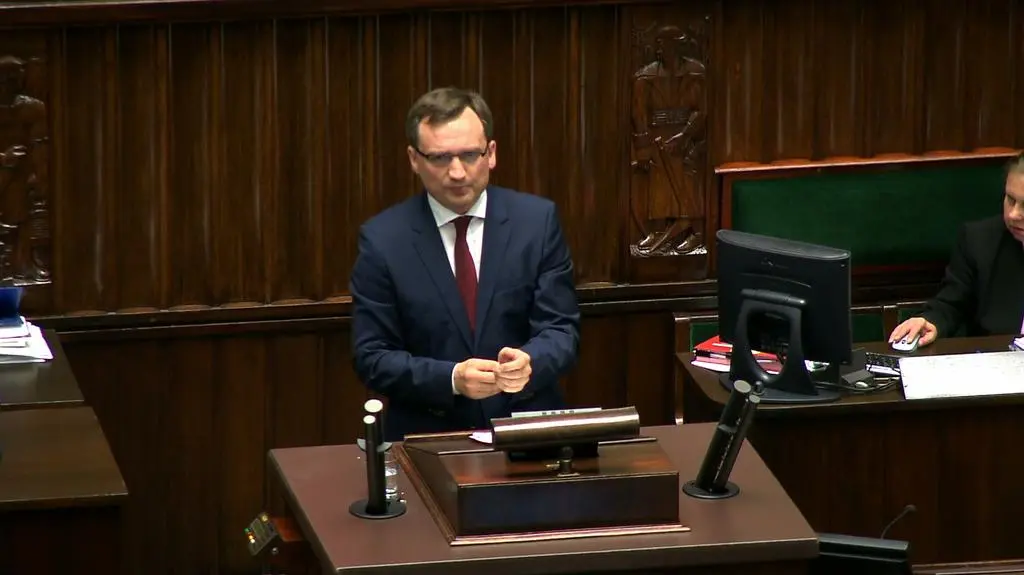 Całe wystąpienie ministra sprawiedliwości Zbigniewa Ziobry