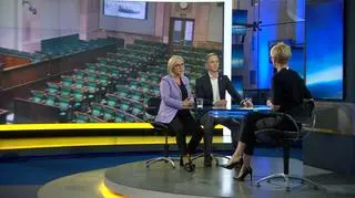 Paulina Hennig-Kloska i Cezary Tomczyk w "Faktach po Faktach"