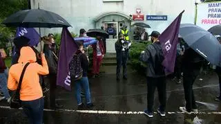 Na proteście pojawiło się około 30 osób