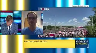 "Widocznie coś stało, że Łukaszenka kazał spędzić, pod przymusem, około pięciu tysięcy ludzi z całego kraju"