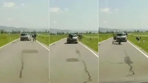 Rowerzyści zaatakowani przez kierowcę samochodu