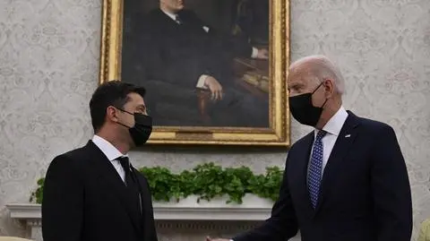 Zełenski i Biden 