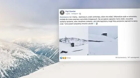 Śnieżyca zasypała schronisko w Tatrach, utknęło w nim kilkanaście osób