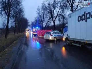 Pieszy zginął na miejscu