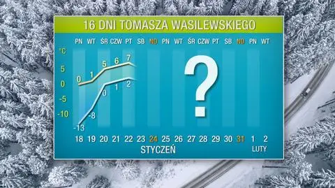 Pogoda na 16 dni: apogeum arktycznego mrozu
