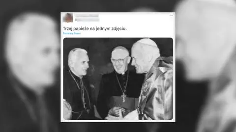 "Trzej papieże na jednym zdjęciu"? To przeróbka