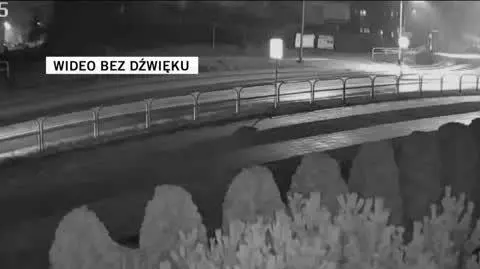 Rozbił się na rondzie