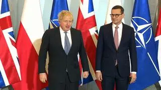 Boris Johnson and Mateusz Morawiecki