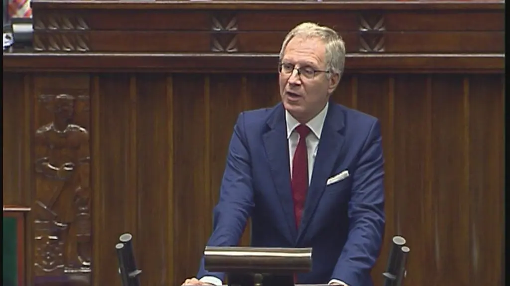 Tomasz Latos podczas debaty o aborcji w Sejmie 