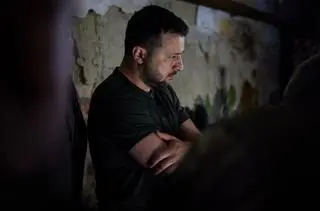 Wołodymyr Zełenski odwiedził Zaporoże i dwa miasta w obwodzie ługańskim
