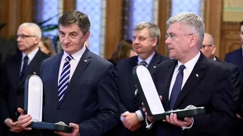 Kuchciński i Karczewski odebrali Wielkie Krzyże Orderu Zasługi Węgier
