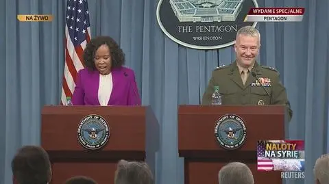 Konferencja prasowa Pentagonu po sobotnim ataku na cele w Syrii