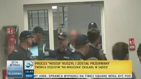 Hoss zasłabł w sądzie