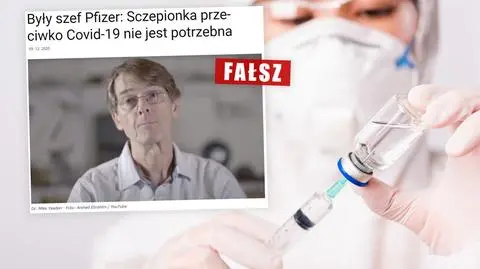 Były szef Pfizera twierdzi, że szczepionki na COVID-19 są niepotrzebne? Manipulacja na dwóch poziomach
