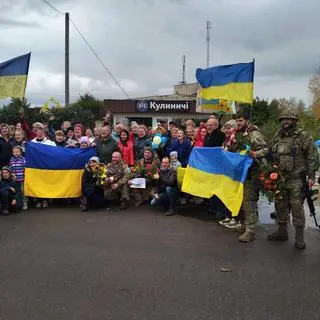 A liberated village in Ukraine