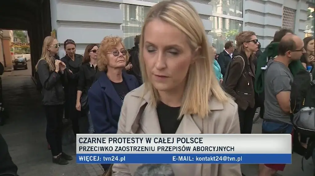 Czarny protest w Łodzi