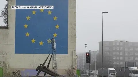 Mural Banksyego nagle zniknął