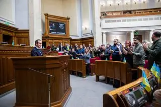Tomasz Grodzki wygłosił przemówienie przed Radą Najwyższą Ukrainy