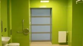 Toaleta w nowym centrum medycznym
