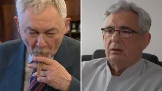 Od lewej: były prezydent Krakowa Jacek Majchrowski (zdjęcie archiwalne) i dyrektor Szpitala Żeromskiego Lech Kucharski