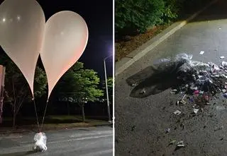 Korea Północna wysłała do sąsiadów balony ze śmieciami. Ostrzeżenie