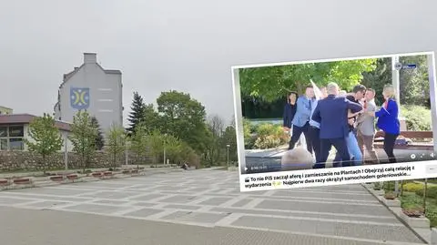 Krzyczał i nagrywał wiec PiS, jeden z działaczy zabrał mu telefon. Doszło do szarpaniny