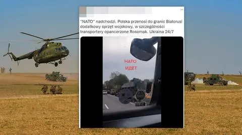 "Polska przenosi sprzęt wojskowy do granic Białorusi"? Dowództwo wyjaśnia