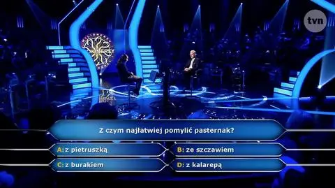 Z czym łatwo pomylić pasternak? Pytanie z "Milionerów" za 20 tysięcy