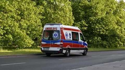 Dzieci zostały przewiezione do szpitala (zdjęcie ilustracyjne)