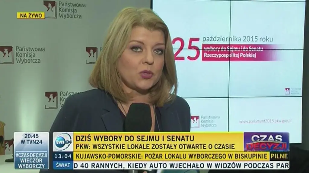 Relacja reporterki TVN24 o problemach z głosowaniem