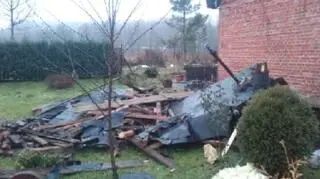Zniszczenia po wichurze na Pomorzu