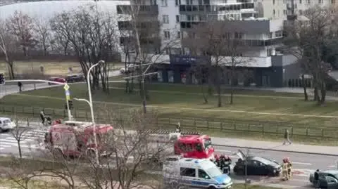 Zderzenie aut na Białołęce