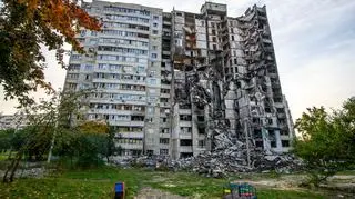 Zniszczenia w wyniku rosyjskiego ataku rakietowego na Charków