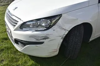 Po stłuczce kierowca odjechał