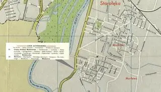 Plan miasta z 1971 roku z pętlą Marlewo na Starołęce Wielkiej i nazwą osiedla ulokowaną we właściwym miejscu