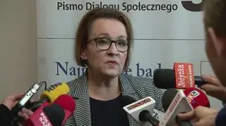 Zalewska o powiązaniach ZNP z KOD