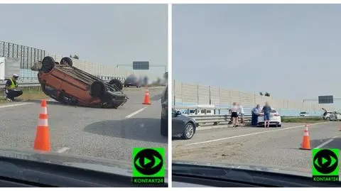 Do zderzenia samochodów doszło na autostradzie A2