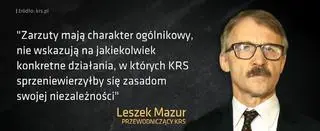 Leszek Mazur komentuje zarzuty Europejskiej Sieci Rad Sądownictwa