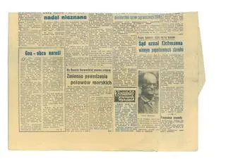 Fragment "Dziennika Bałtyckiego" sprzed 60 lat 